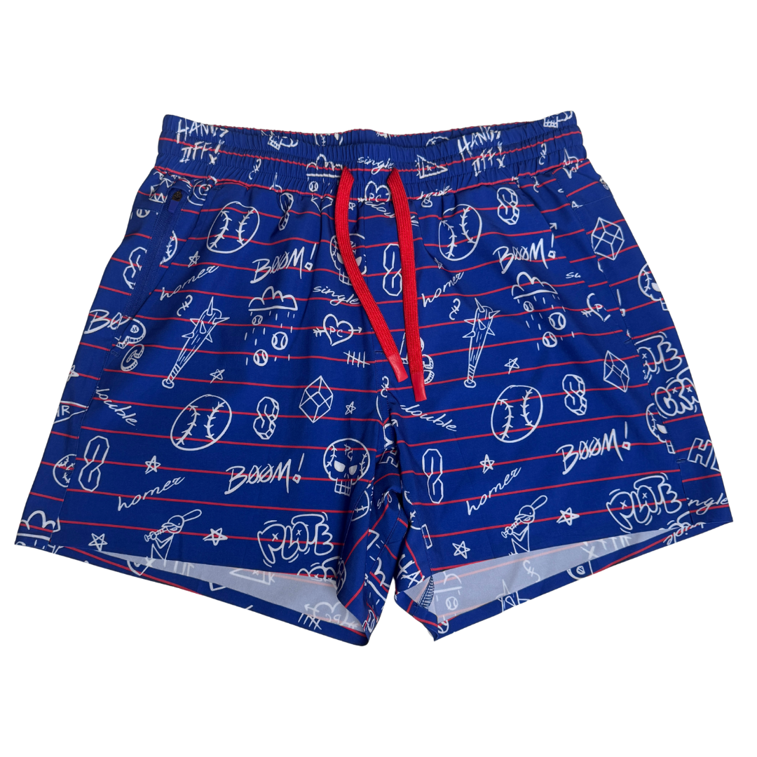 Blue Doodle Shorts Blue Doodle Shorts