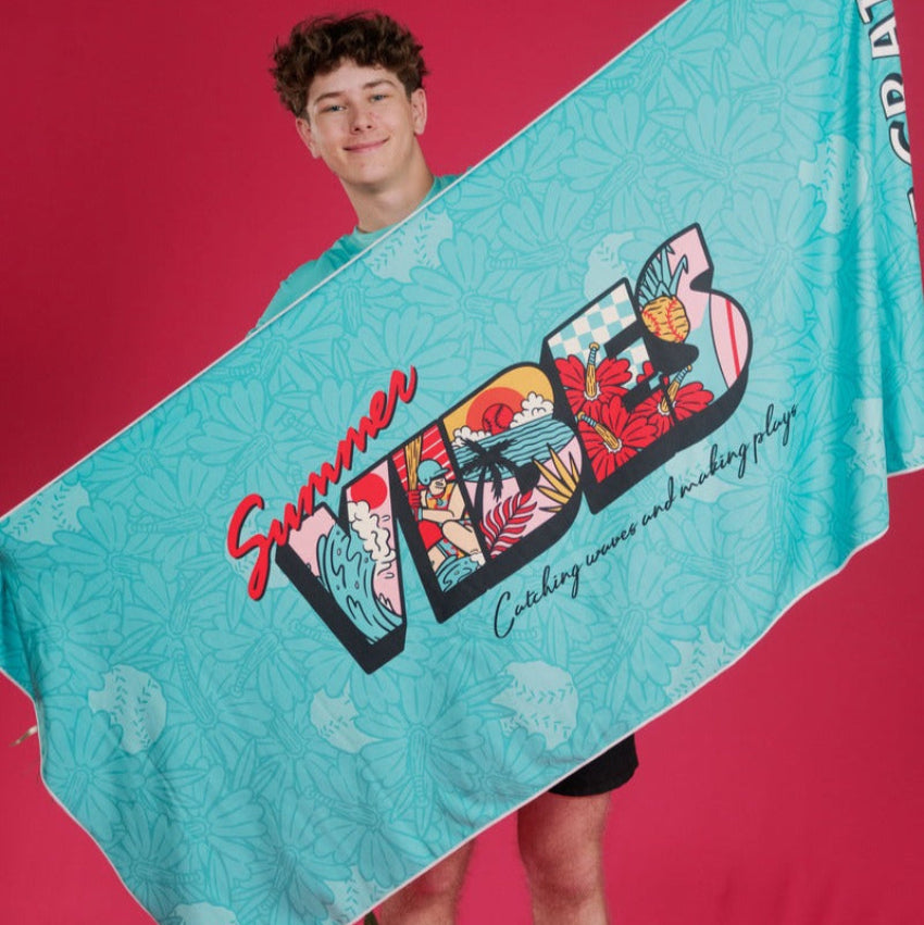 Beach Towel Summer Vibes Plate Crate Beach Towel Summer Vibes Plate Crate