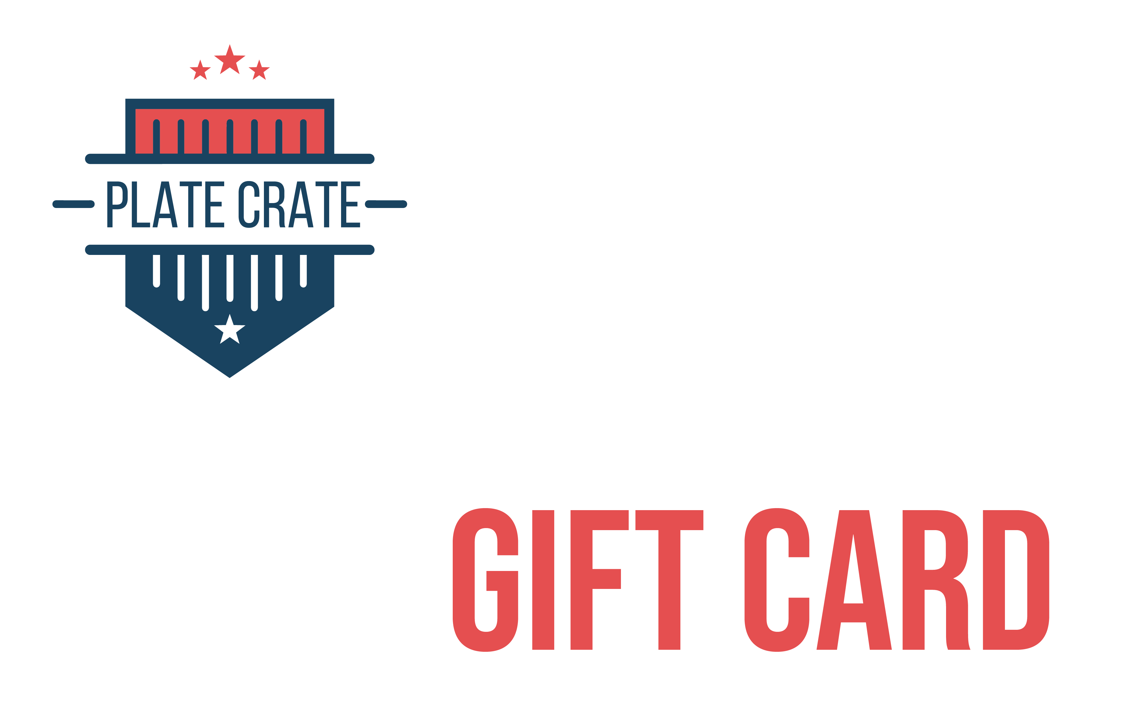 Free 10 Gift Card Plate Crate