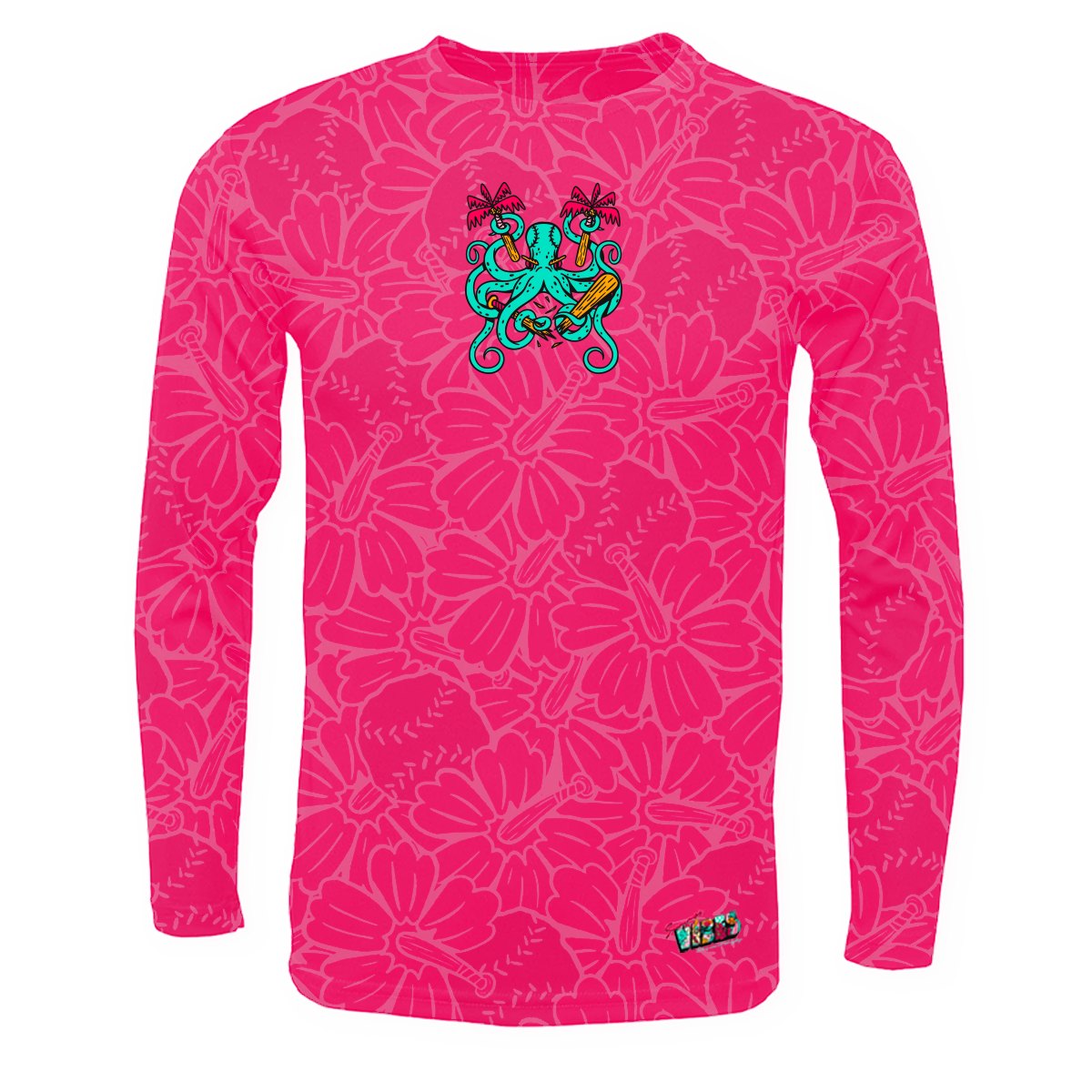Summer Vibes Pink Long-sleeve Shirt Summer Vibes Pink Long-sleeve Shirt