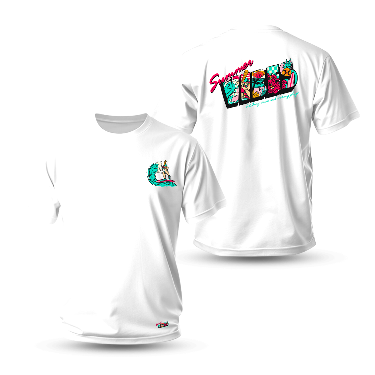 Summer Vibes White Tee