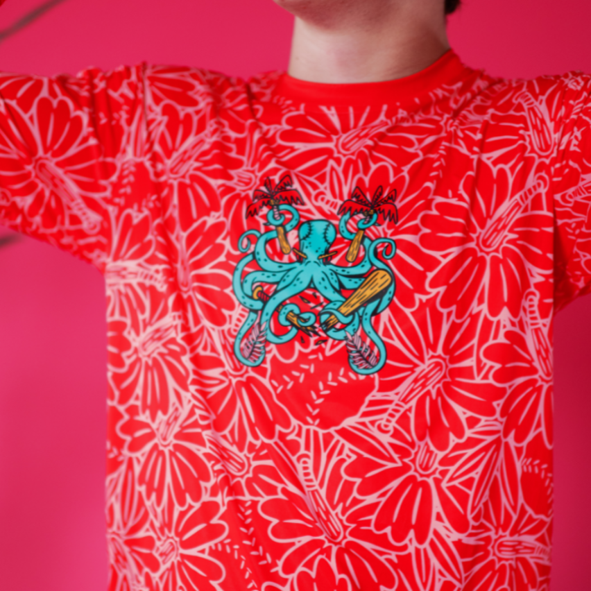 Summer Vibes Pink Long-sleeve Shirt Summer Vibes Pink Long-sleeve Shirt