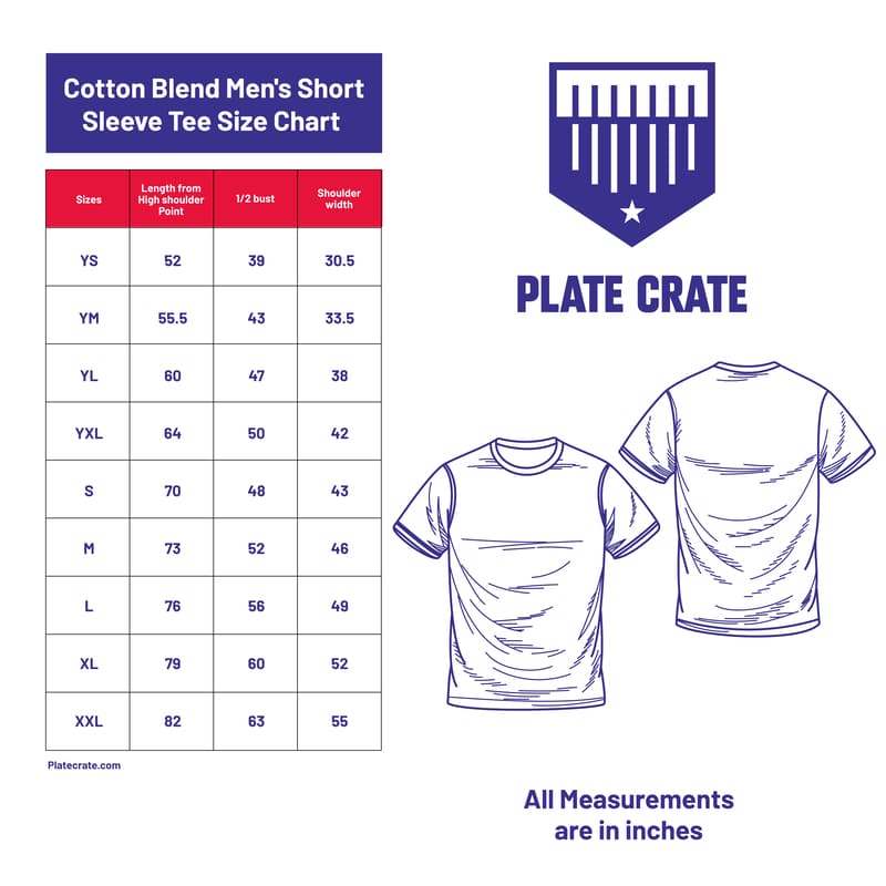 Cotton shirt size chart Cotton shirt size chart