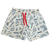 Back 2 School White Doodle Shorts