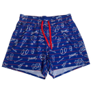 Blue Doodle Shorts