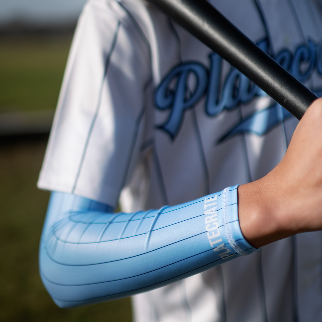 Baseball arm sleeve, compression arm sleeve