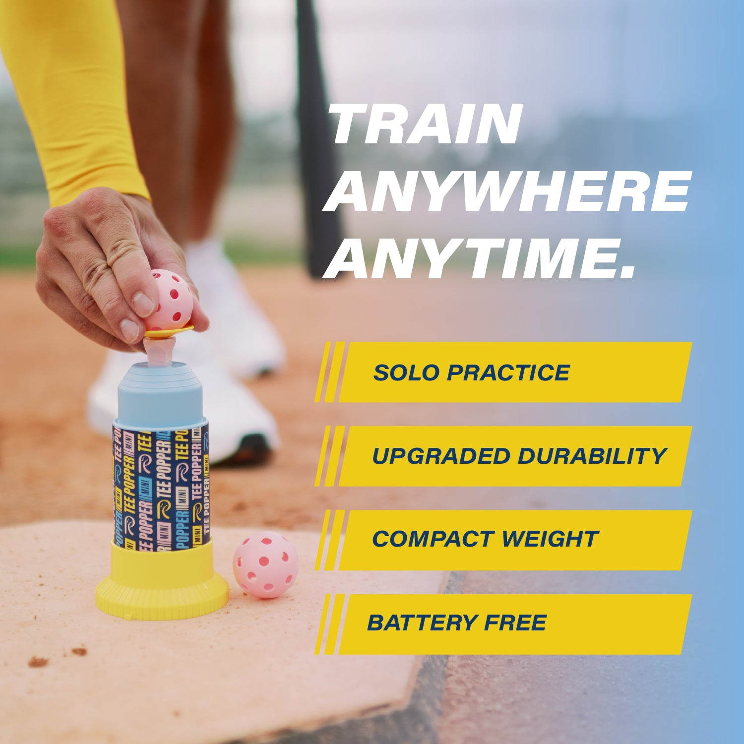 RAC Tee Popper Mini + 12 Ball Bundle