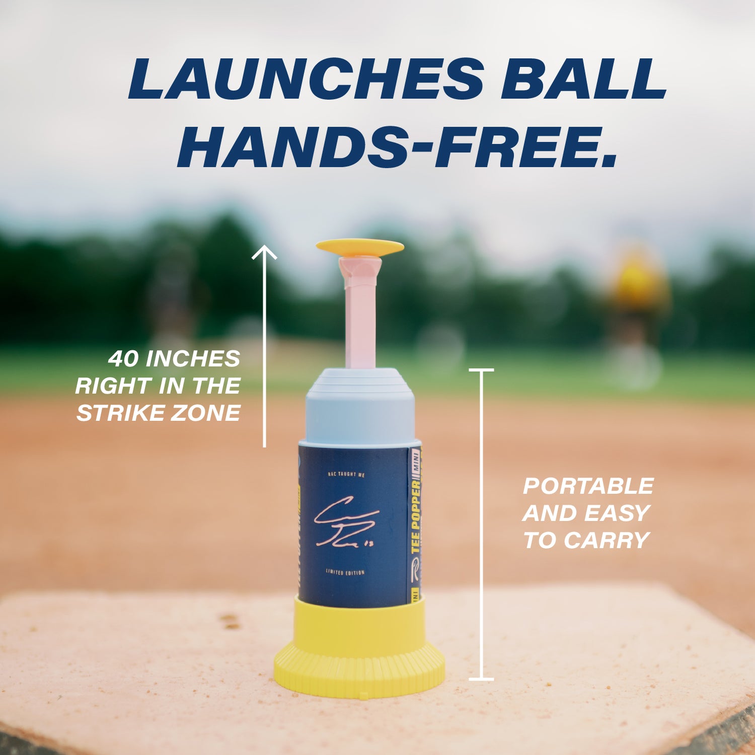 RAC Tee Popper Mini + 12 Ball Bundle