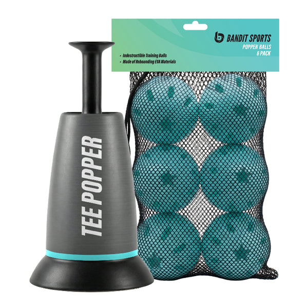 Tee Popper 6 Ball Bundle | Plate Crate
