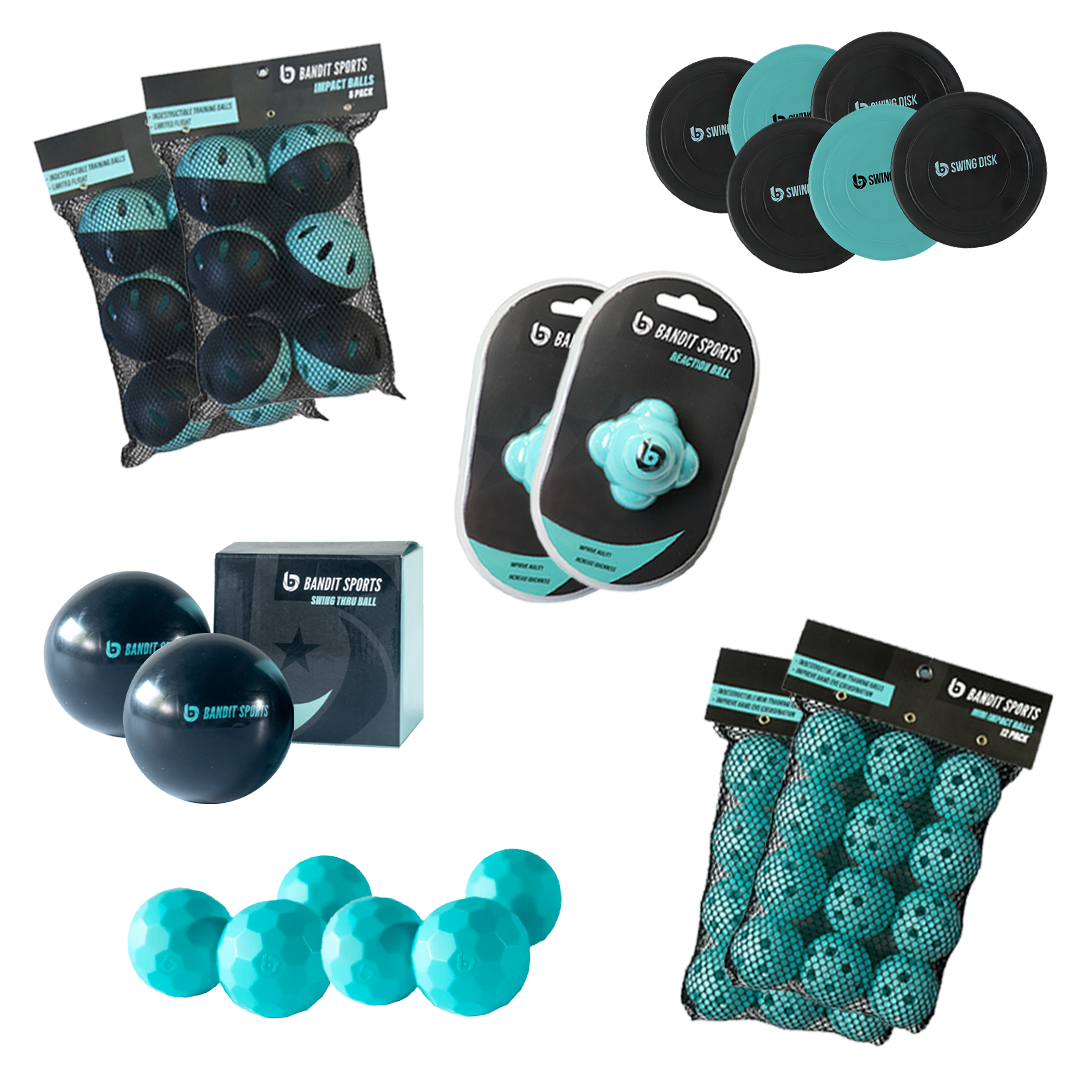 ball bundle from plate crate with training aids from bandit sports