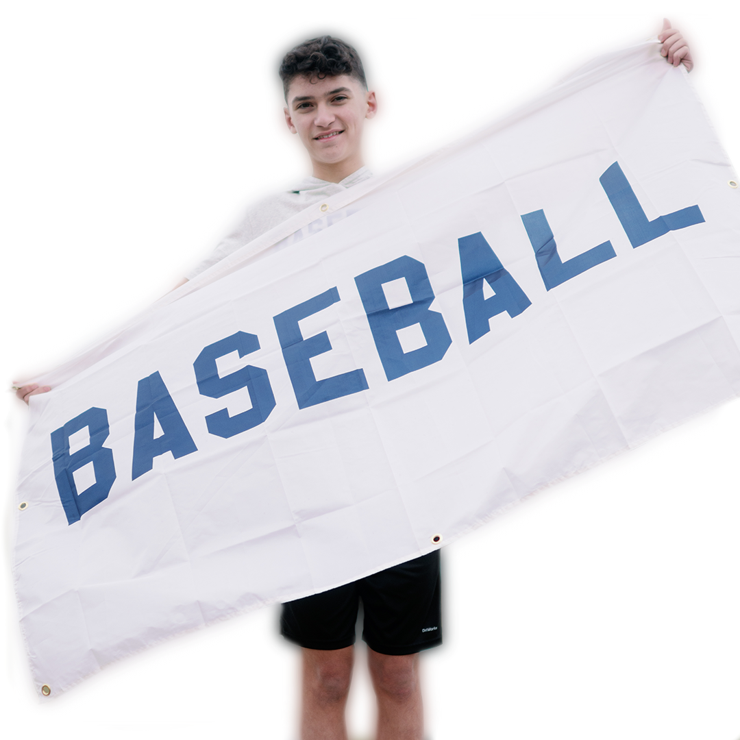 baseball banner, baseball flag