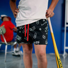 Black Doodle Shorts Back2school Plate Crate Bandit Sports