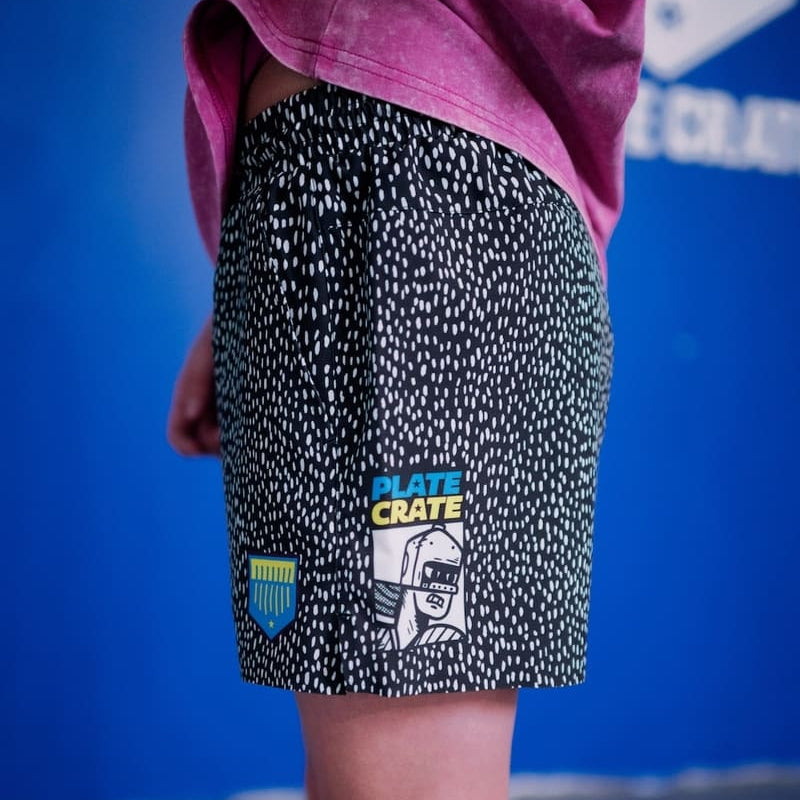 Black Impact Shorts Plate Crate Bandit Sports