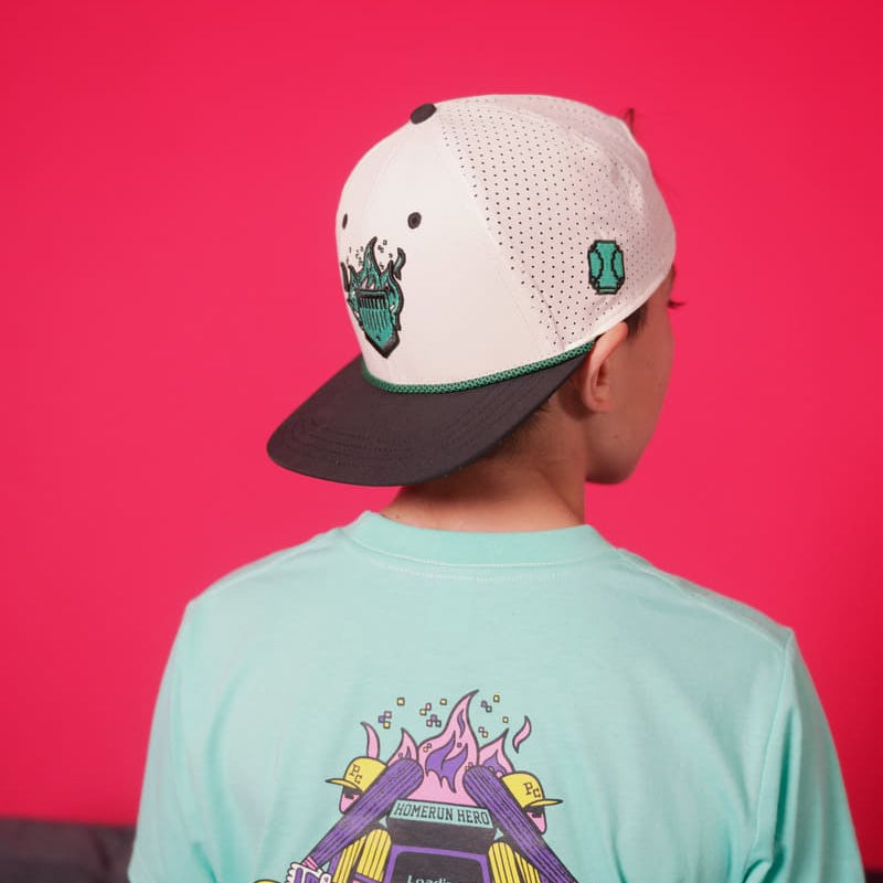 Creme Gamer Hat Plate Crate Bandit Sports