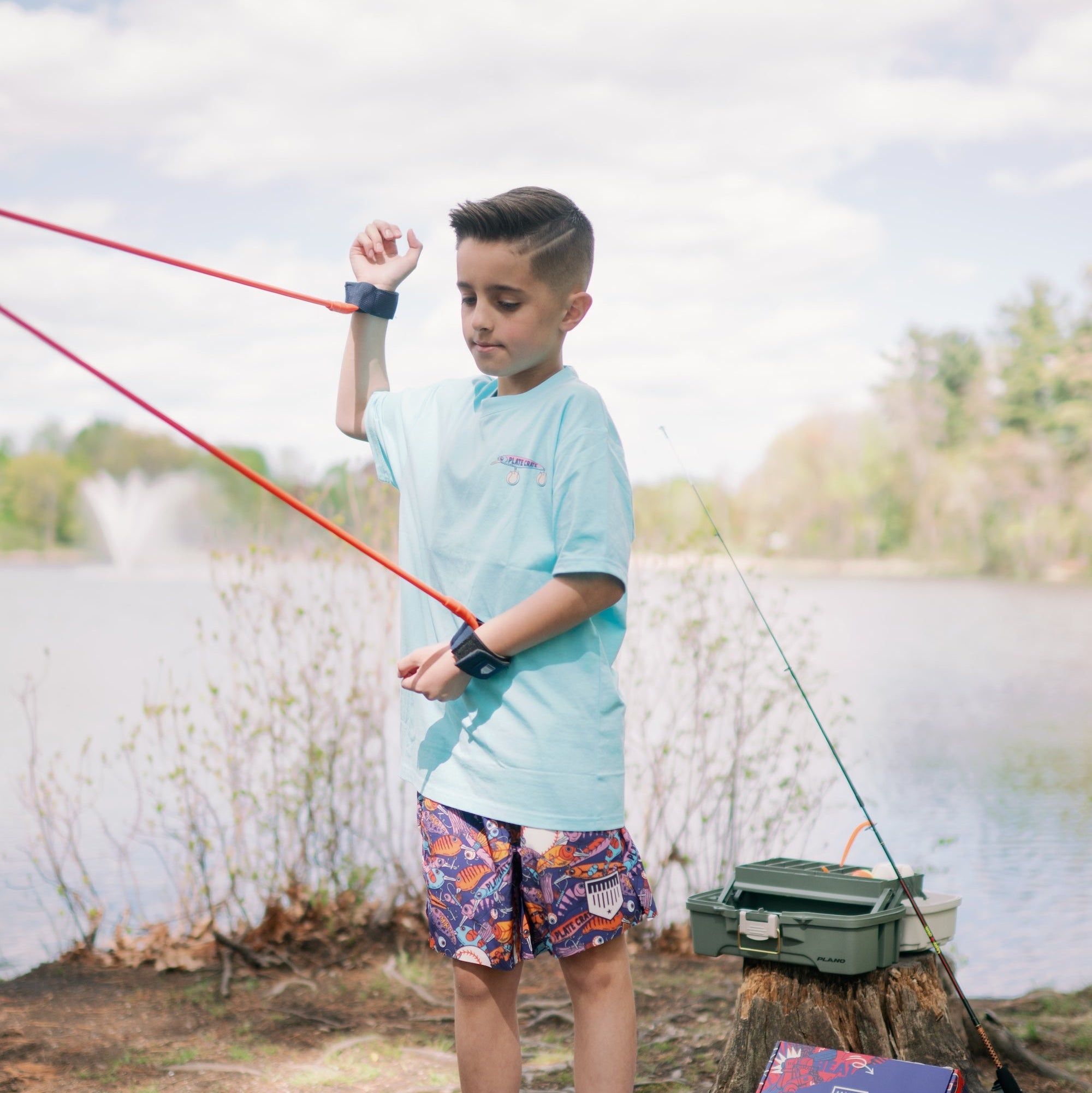 Cuff Bands Fishing Plate Crate