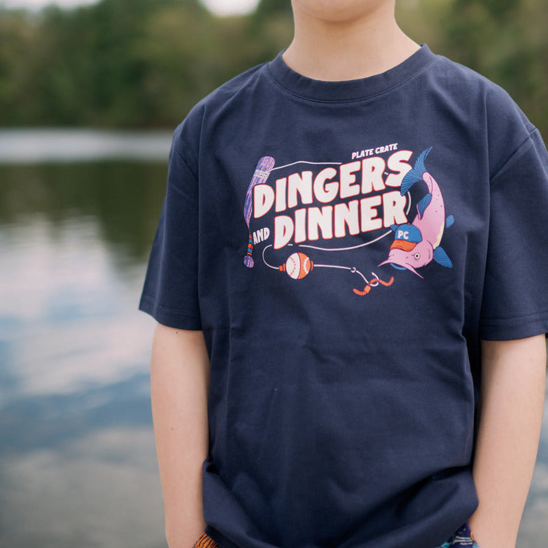Dingers & Dinner T-Shirt Plate Crate Bandit Sports