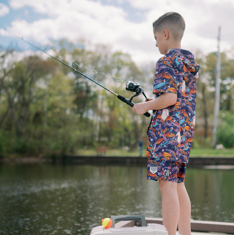 Gone Fishin' Shorts Plate Crate Bandit Sports
