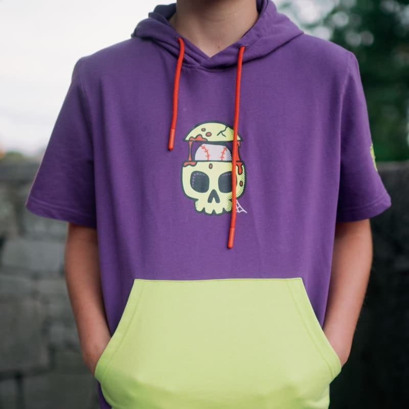 Monster Smash SS Purple Hoodie Plate Crate