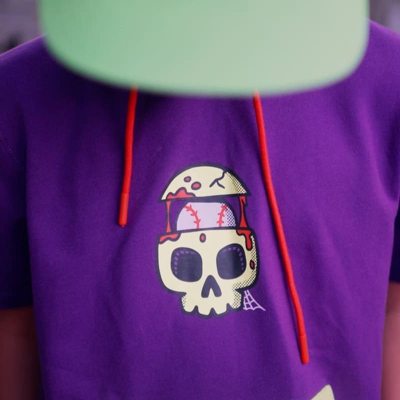 Monster Smash SS Purple Hoodie Plate Crate