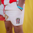 Creme Ticket Shorts