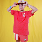 Red Striped Shorts