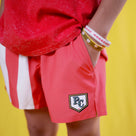 Red Striped Shorts
