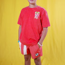 Red Striped Shorts