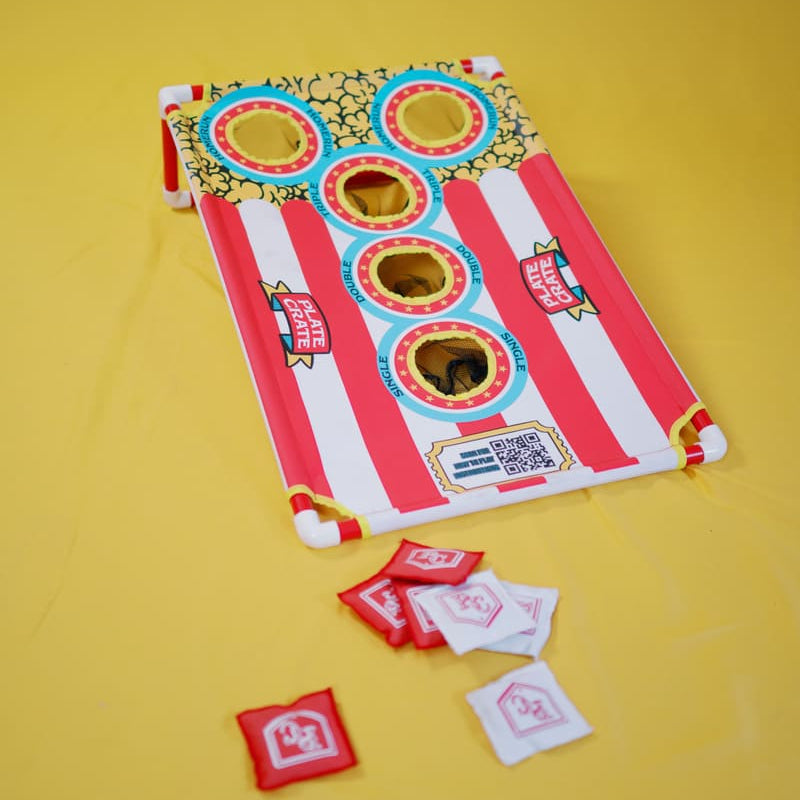 Popcorn Hole Set Plate Crate Bandit Sports