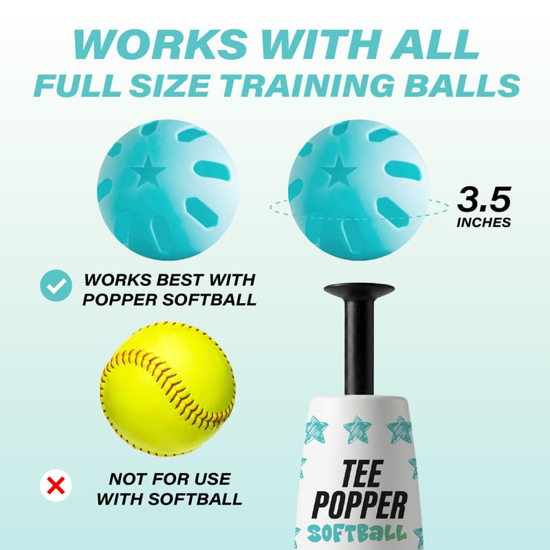 Popper Softballs 12 Pack Plate Crate Bandit Sports