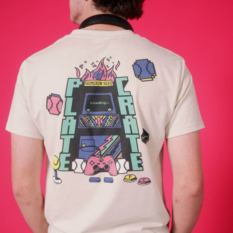 Retro Game T-Shirt Plate Crate Bandit Sports