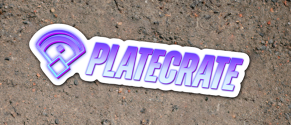 platecrate sticker, plate crate sticker, baseball sticker