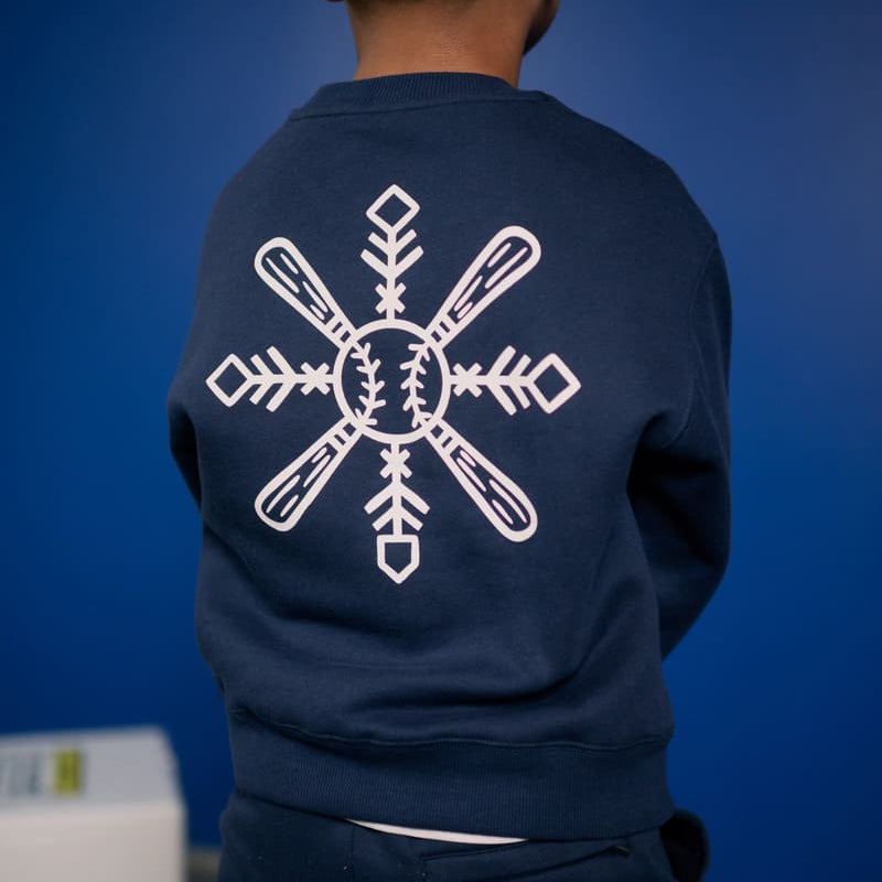 Snowflake Crewneck Plate Crate Bandit Sports