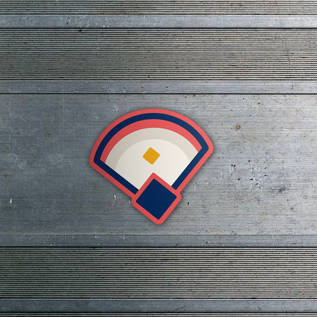 plate crate sticker, baseball sticker