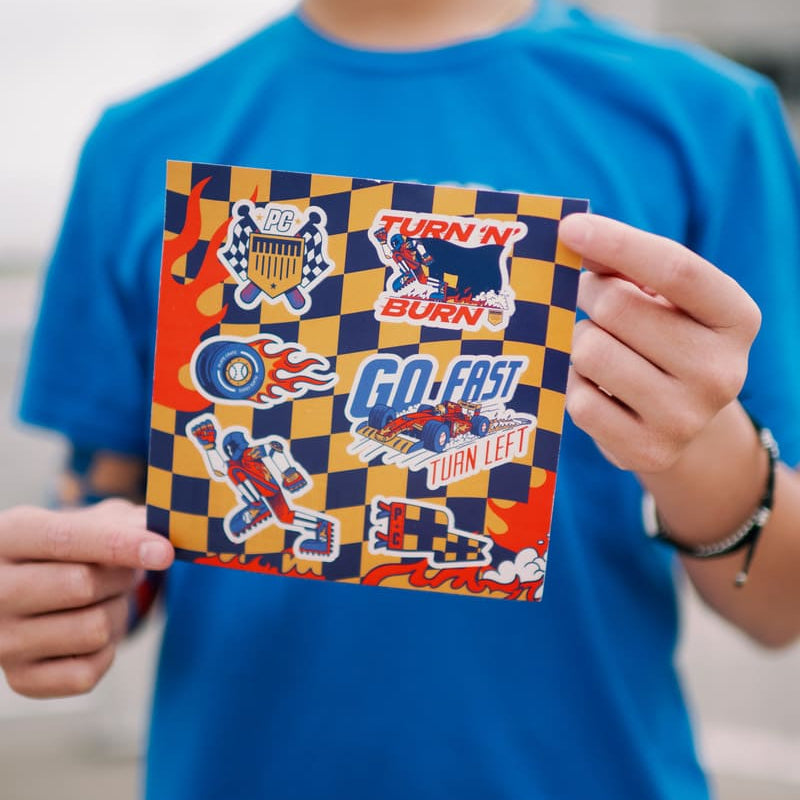 Stickers Race Car Plate Crate Bandit Sports