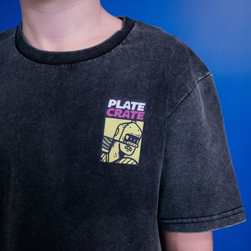 Stonewash Hero Tshirt Plate Crate Bandit Sports