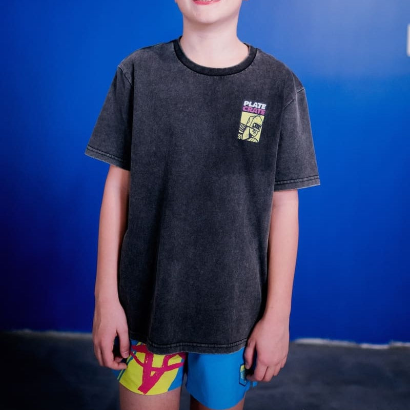 Stonewash Hero Tshirt Plate Crate Bandit Sports