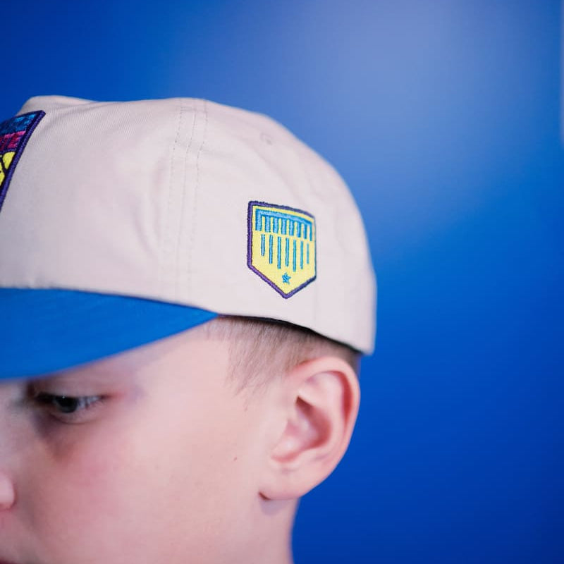 Super Hero Creme Hat Plate Crate Bandit Sports