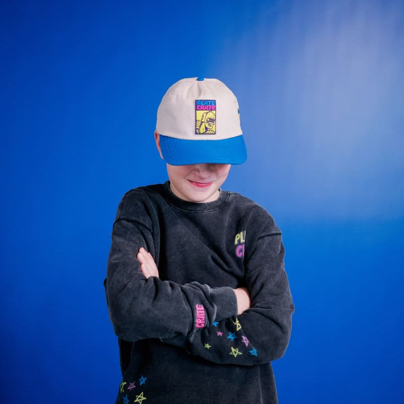 Super Hero Creme Hat Plate Crate Bandit Sports