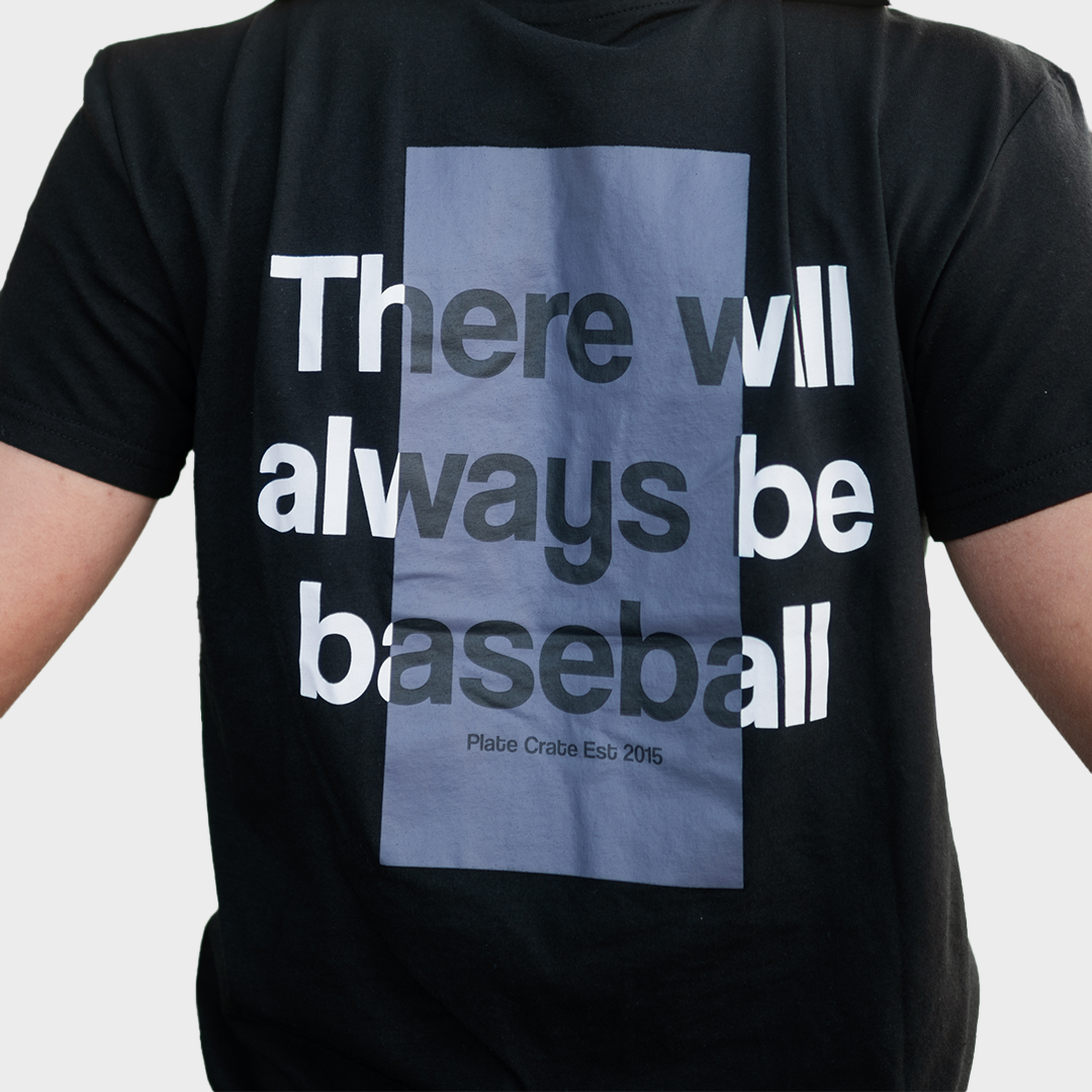 Baseball tshirt, baseball tee, plate crate baseball tee