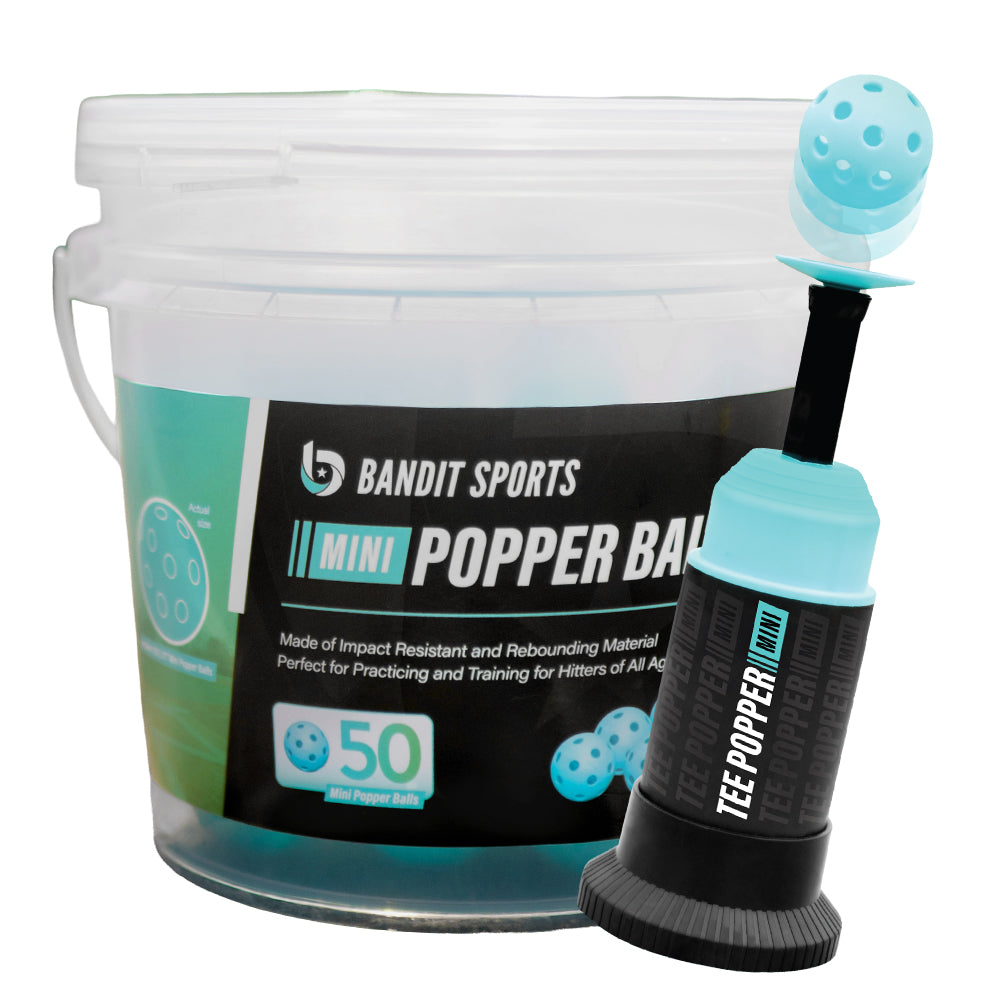 Tee Popper Mini + 50 Ball Bucket Bundle