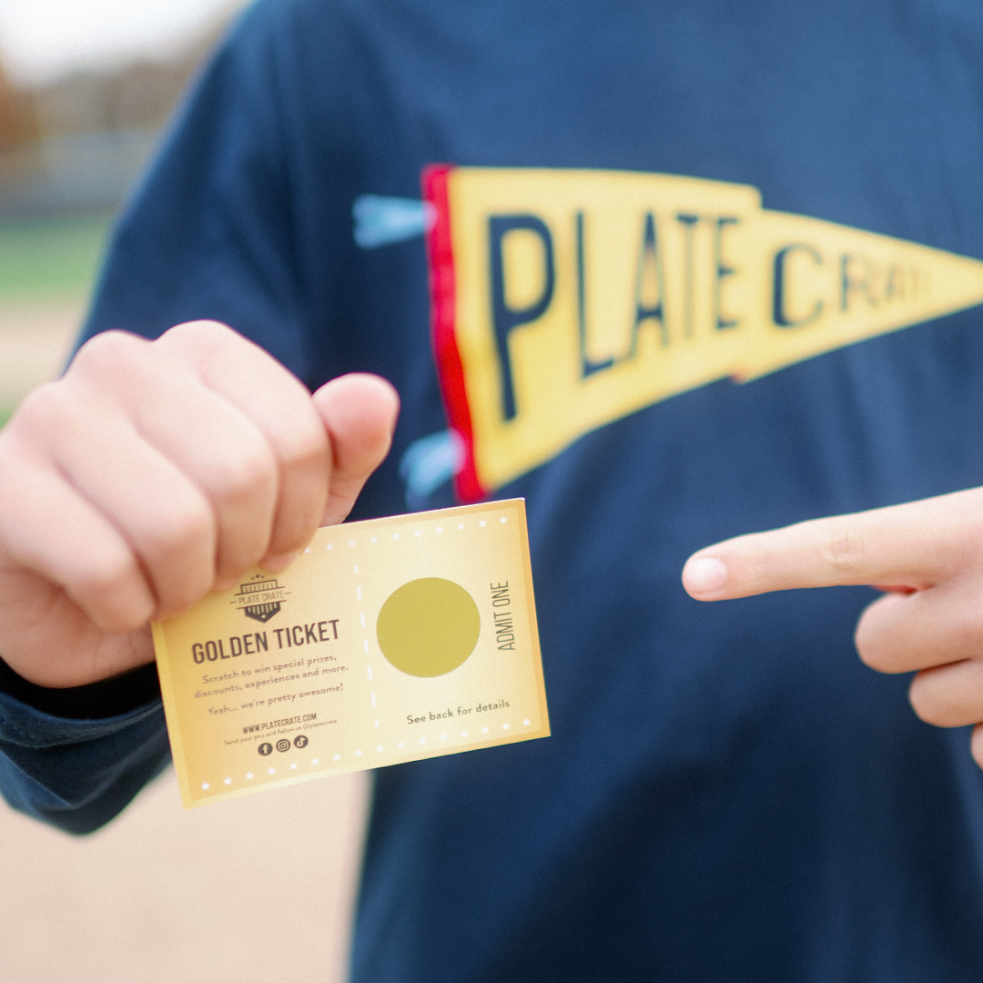 Plate Crate golden ticket, Baseball accessory