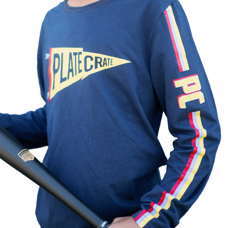 Long sleeved tshirt, baseball tshirt, pennant tshirt