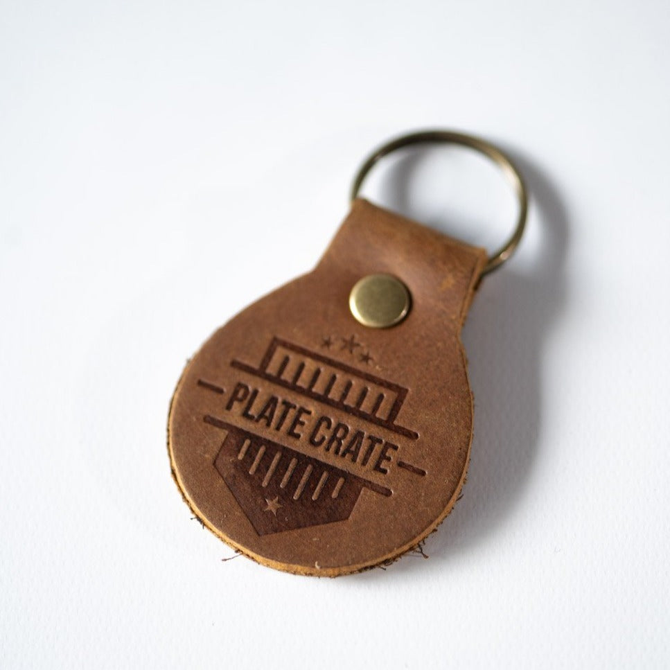 leather keychain image 1