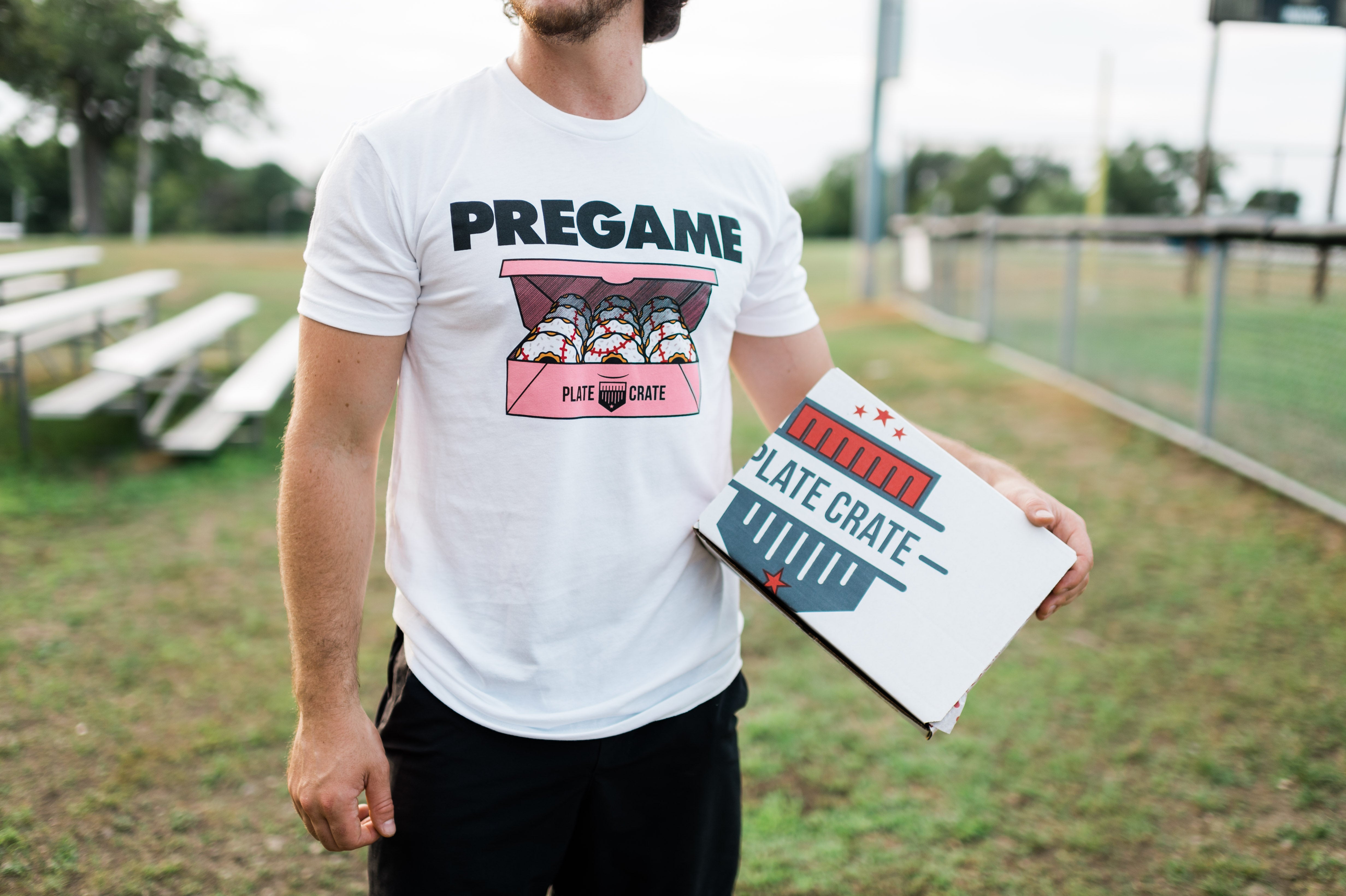 Pregame Donuts T-shirt with Plate Crate box