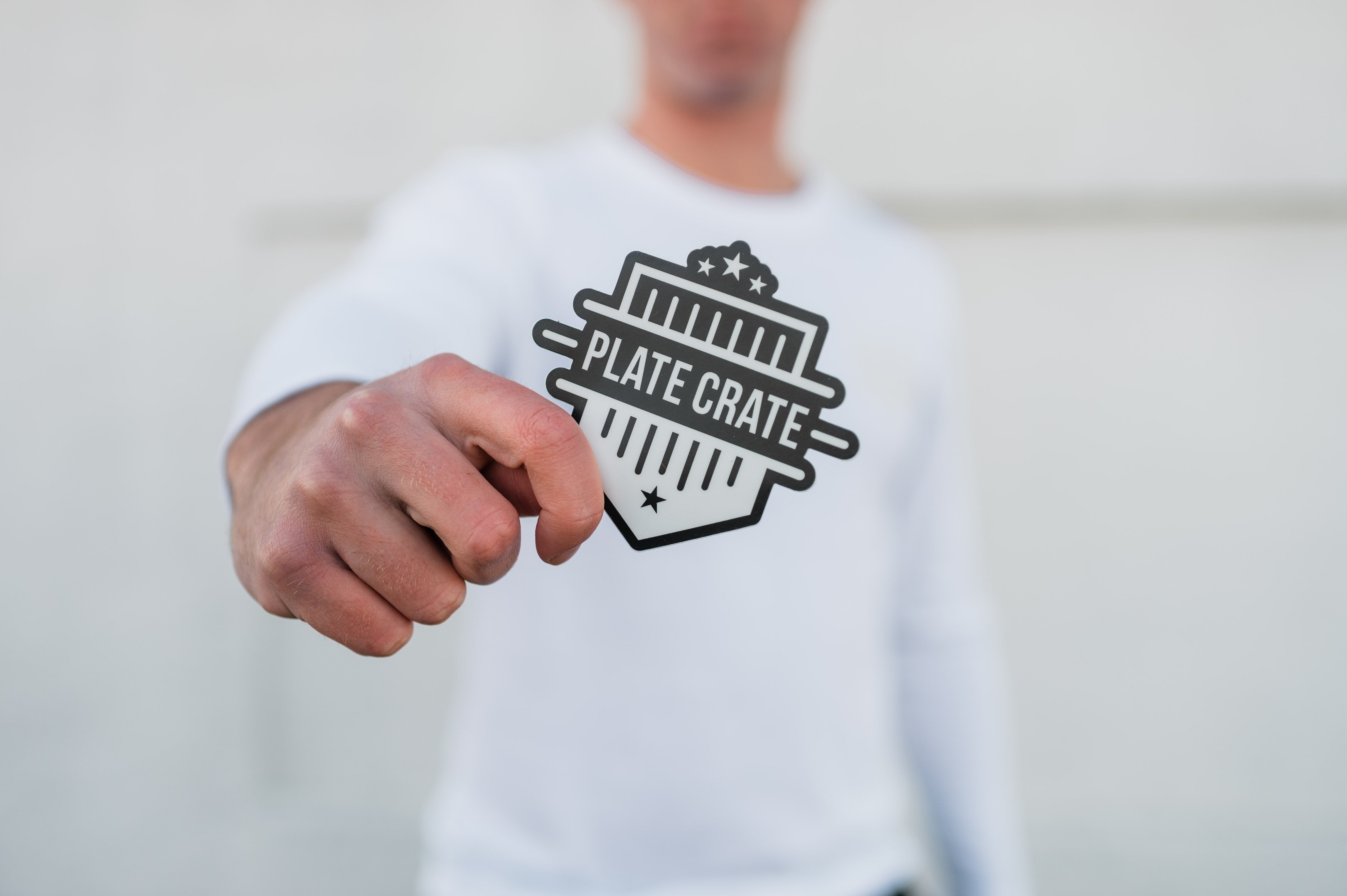 Plate Crate Pearl Sticker