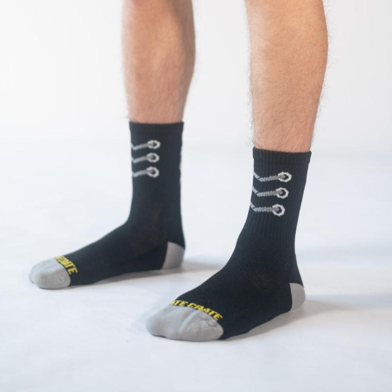 Sugar Skull Socks Bandit Sports Plate Crate