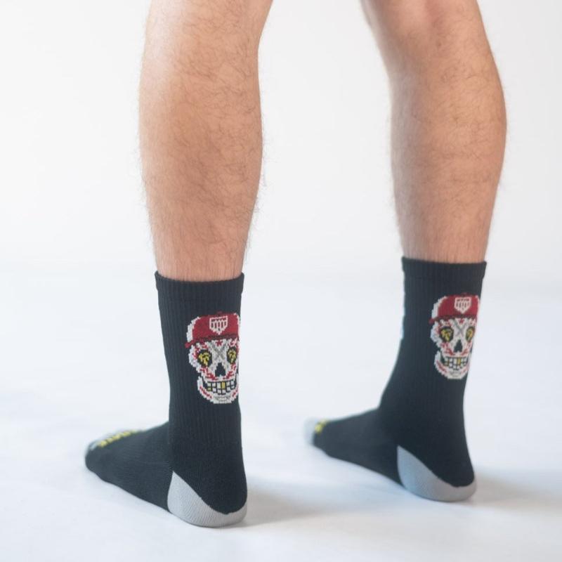 Sugar Skull Socks Bandit Sports Plate Crate