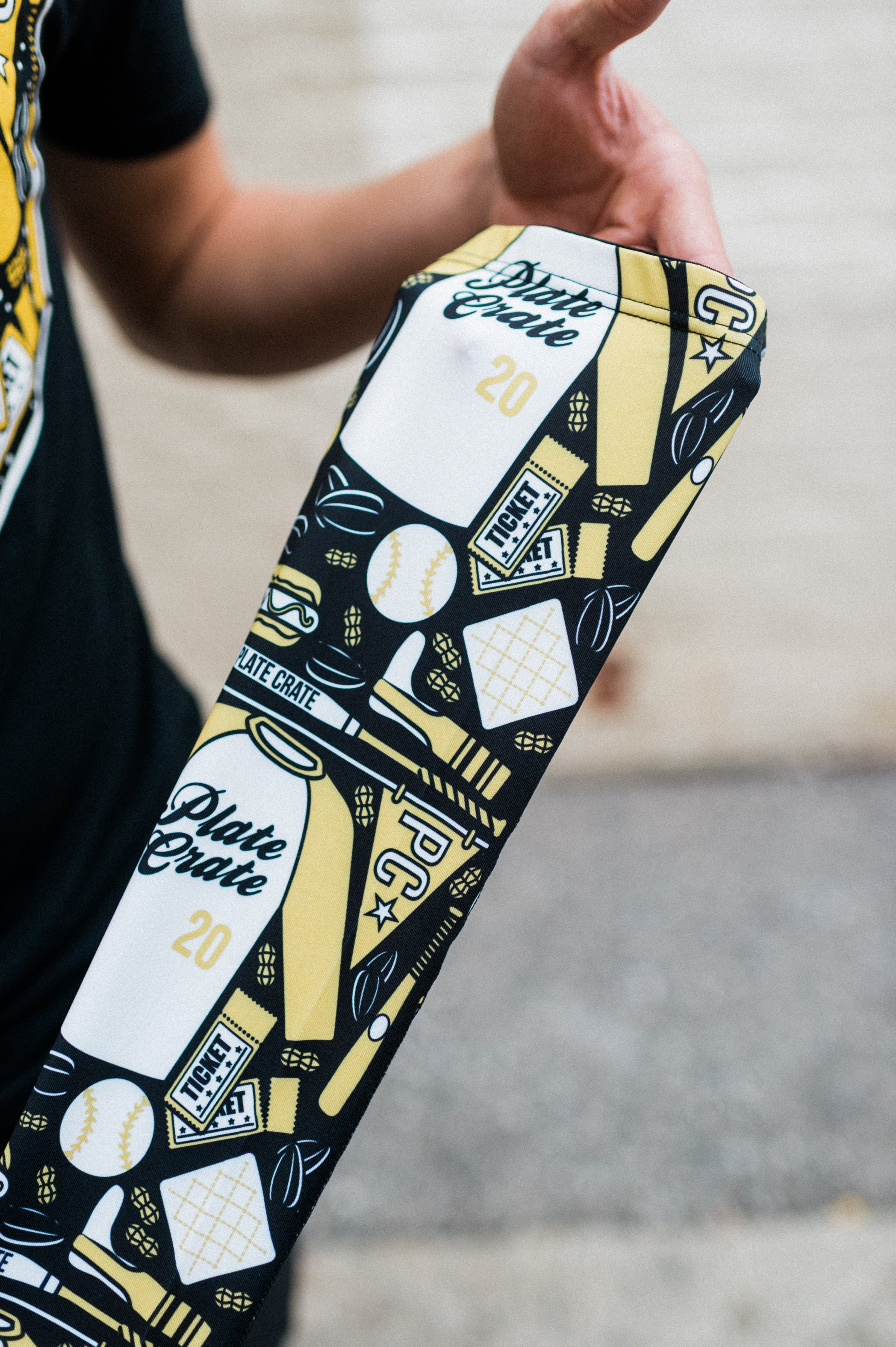 Ballpark Vibes patterned Baseball Arm Sleeve