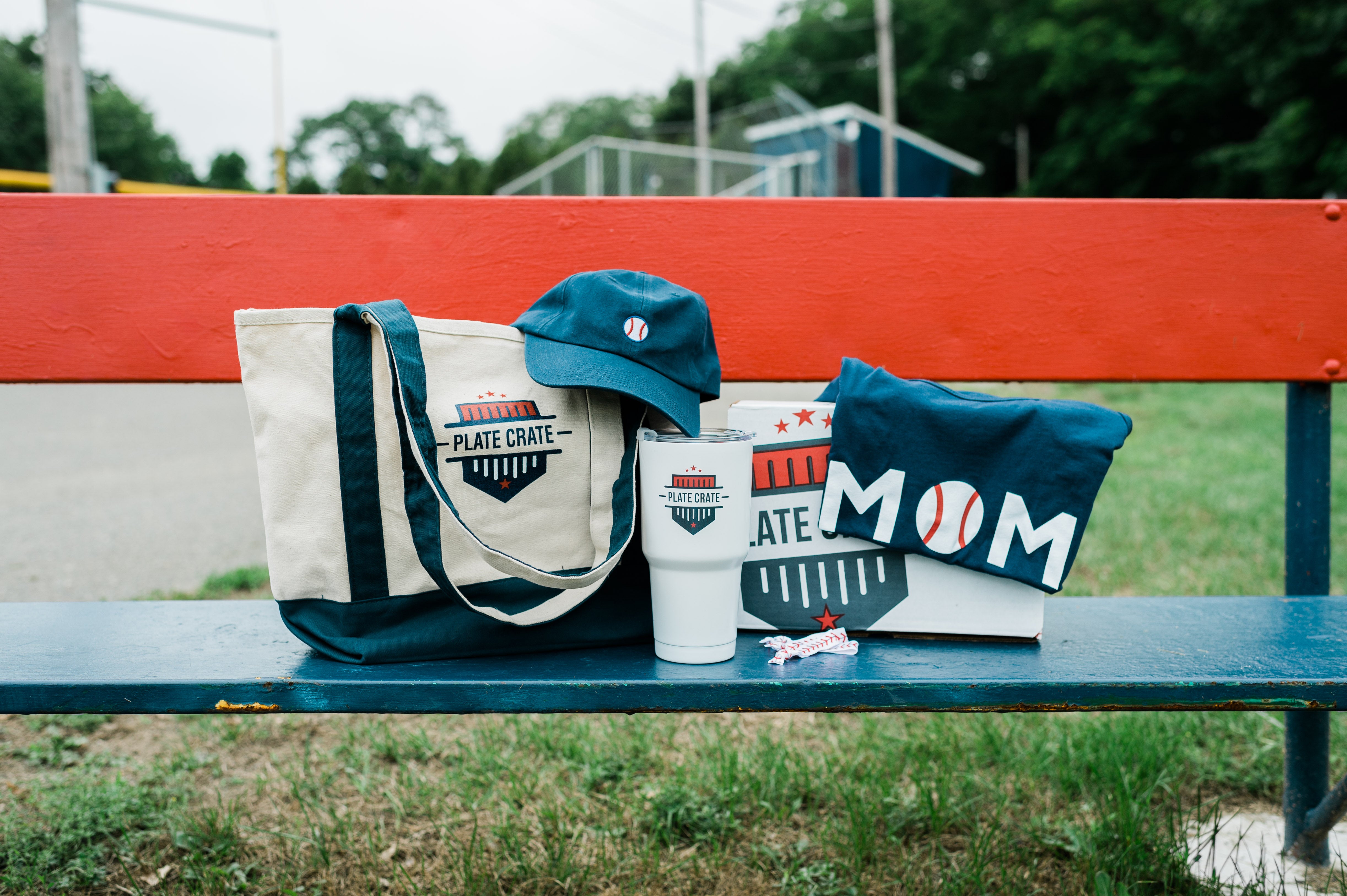 baseball mom plate crate  baseball box baseball subscription mom box, baseball mom gifts