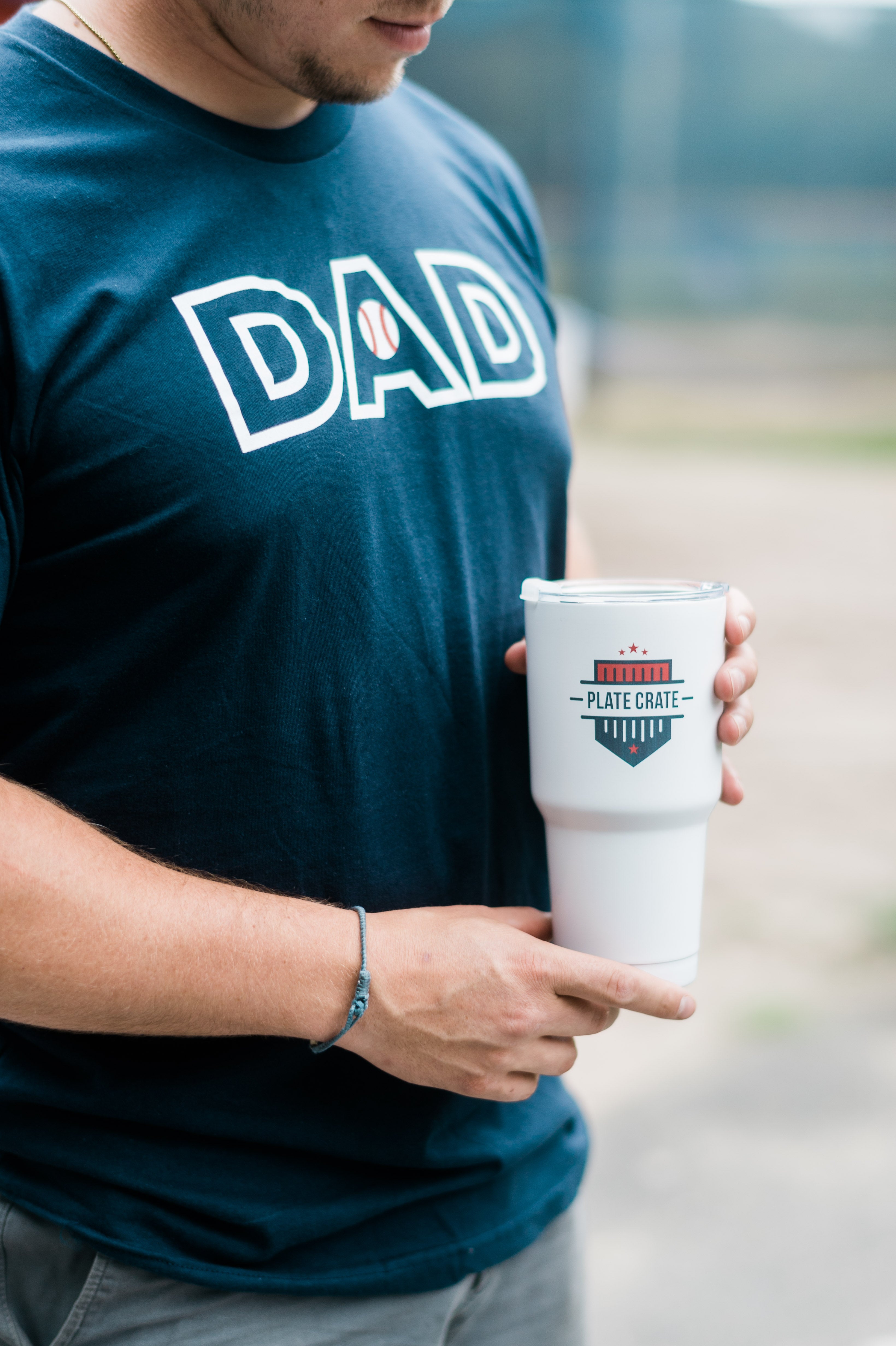 Baseball Dad with Plate Crate Tumbler